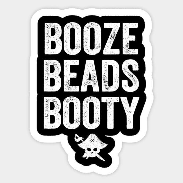 Booze beads booty Sticker by captainmood